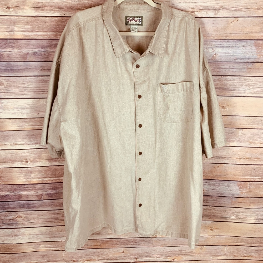Tan resort wear shirt!